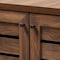 Baxton Studio Salma ModernWalnut Brown Finished Wood 2-Door Shoe Storage Cabinet 195-11725-ZORO - alternate 2